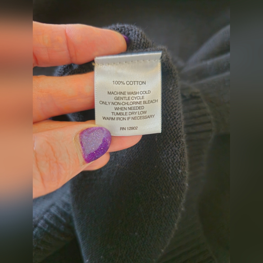 SunRiver Men's Black half turtle neck Sweater 🖤 (Large) 🖤 - Picture 8 of 16